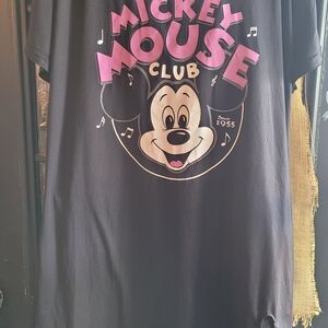 Disney Black and Pink Mickey Mouse Club Mini Dress